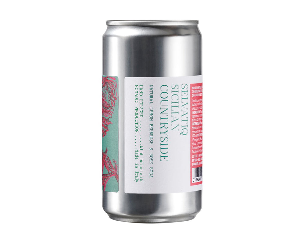 Acquista online la soda da bere al gusto di rosa selvatica e limoncina fatta in Italia